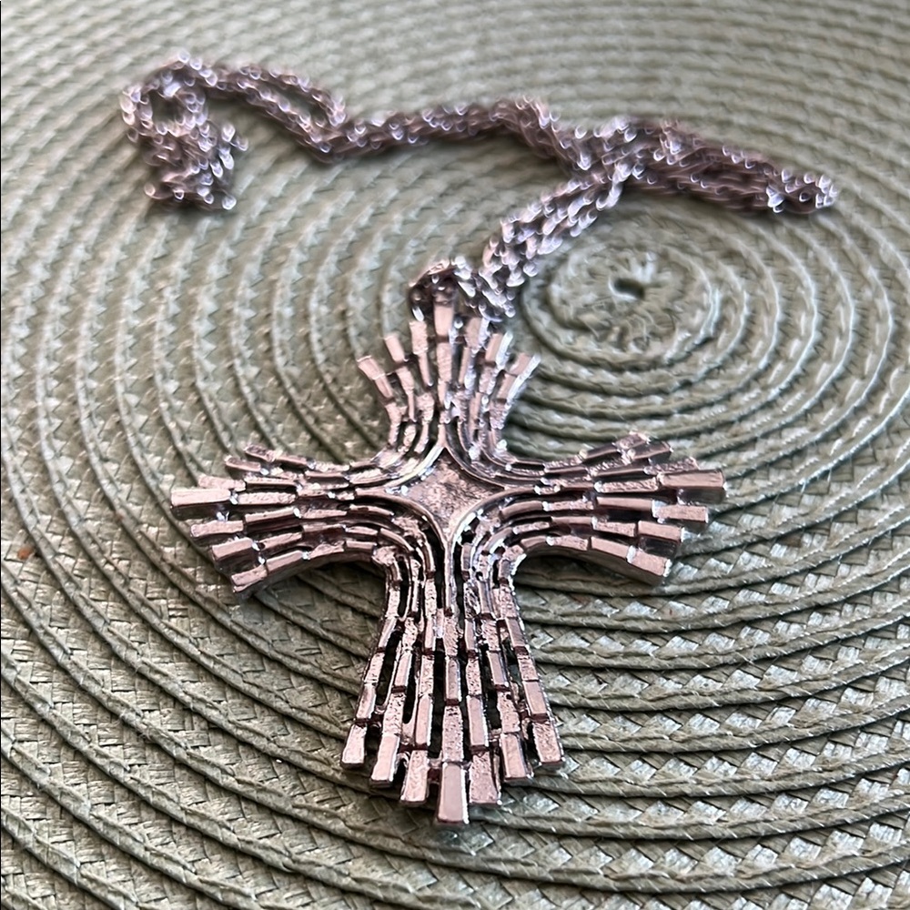 Silver Cross Pendant Necklace